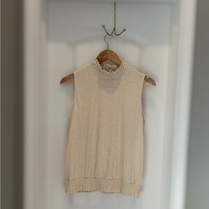 Evereve ruffle neck tank